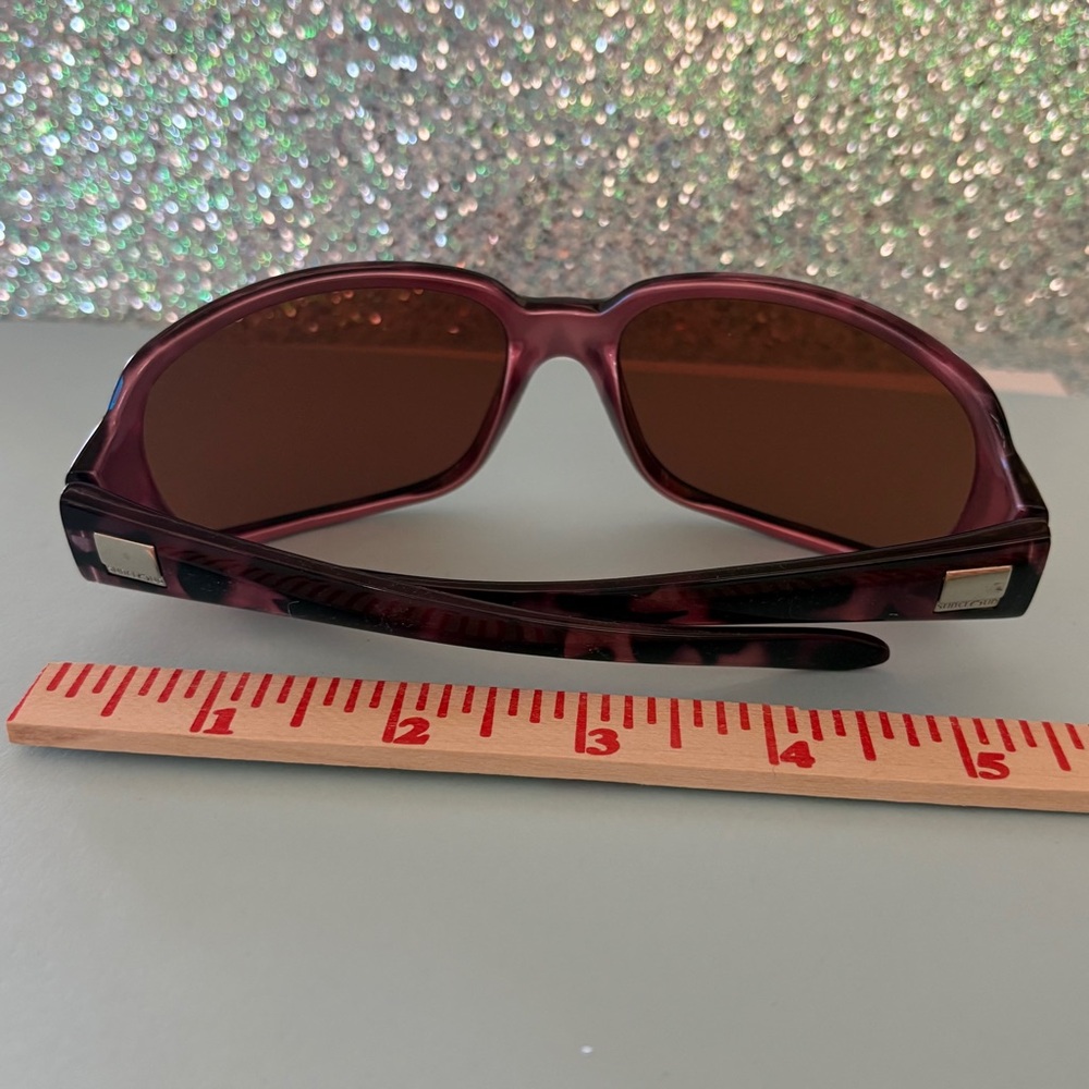 SUNCLOUD Cookie YS Purple and Black Tortoise Oversized Polarized Sunglasses - Picture 16 of 16